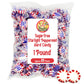 Fusion Sweets Sugar Free Peppermint Starlight Candy - 1 lb Bulk Bag - Individually Wrapped - Red and White - Keto Friendly