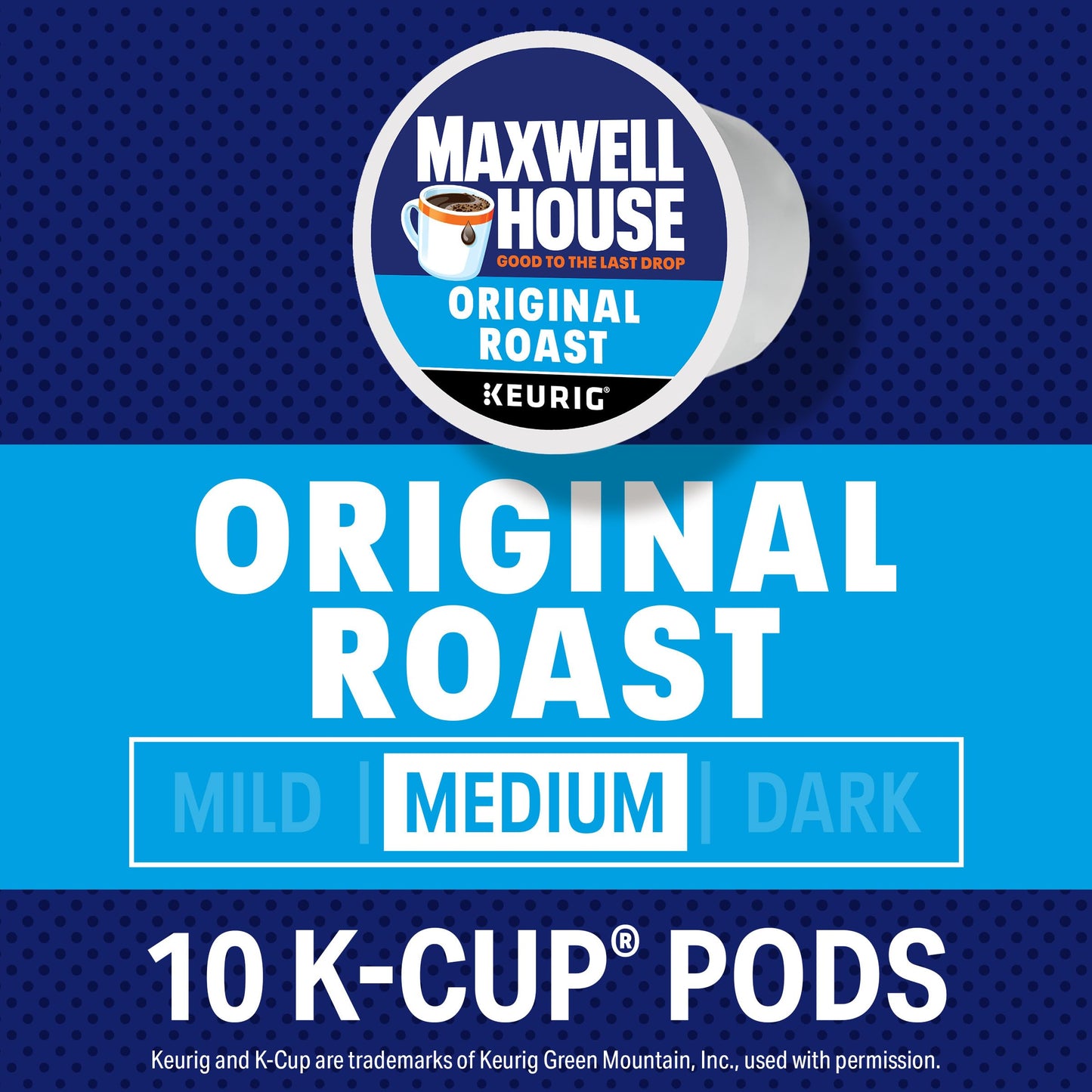 MAXWELL HOUSE K-Cup Coffee Pods Original Roast Medium Roast 10 ct Box 3.4 OZ