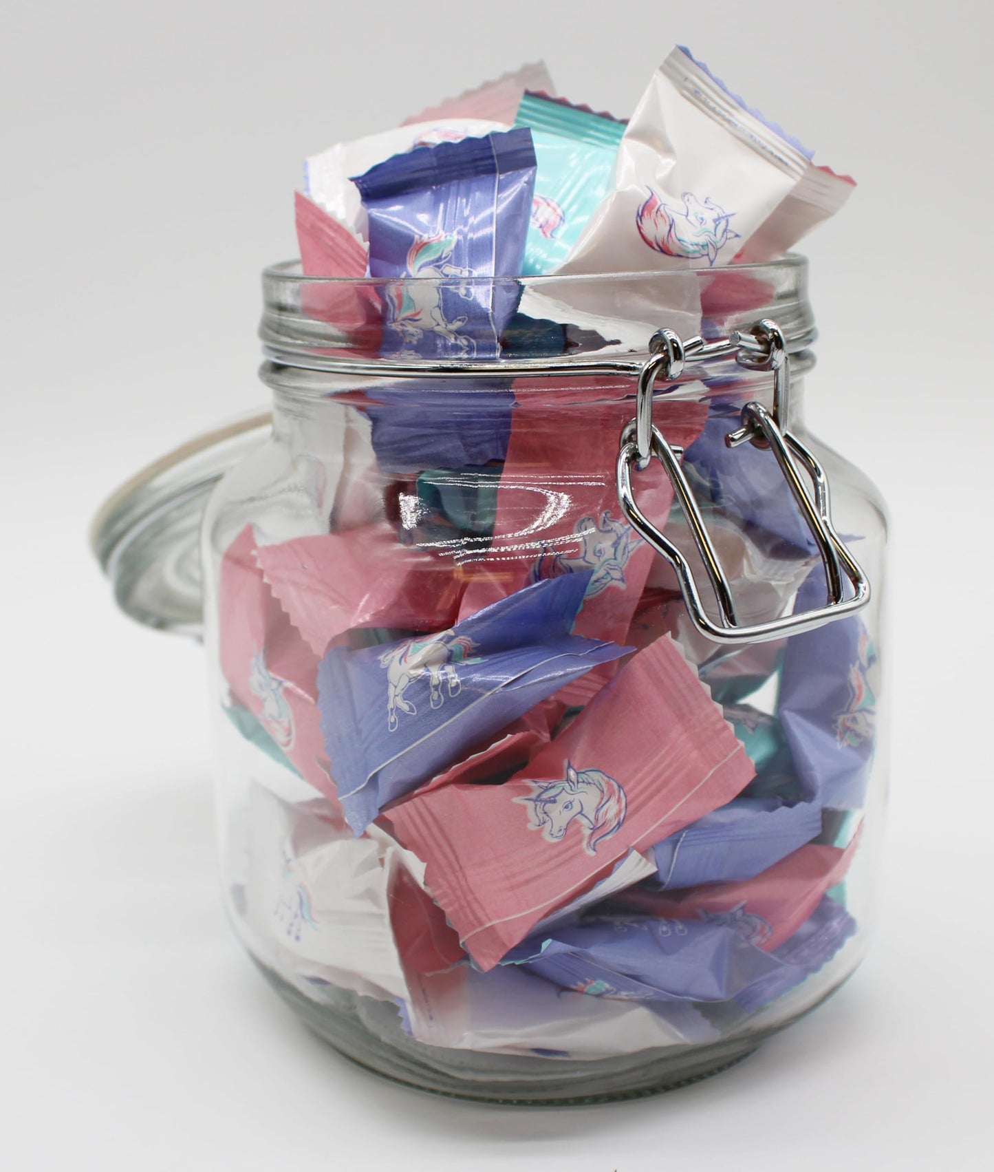 Unicorn Themed Peppermints 100 Count Individually Wrapped - Magical Goodie Treat Sweets Birthday Party Favor Supplies Decoration