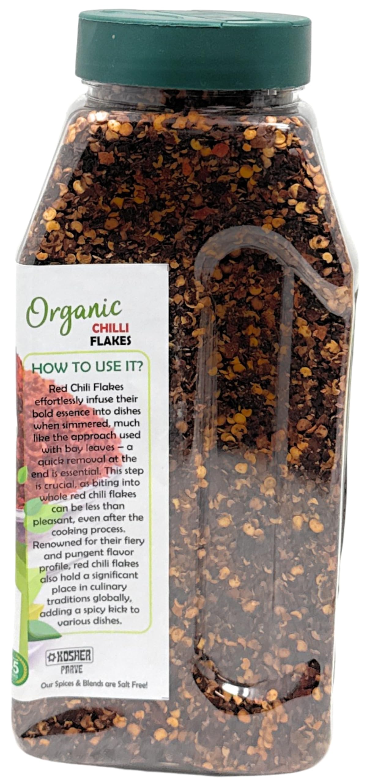 Rani Organic Chilli Flakes 14Oz (400G) Pet Jar ~ All Natural, No Color Added | Gluten Friendly | Vegan | Non-Gmo | Kosher | No S