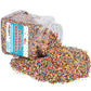 Rainbow Nonpareil Sprinkles - 1.8 Pounds - Non-Pareil Sprinkles For Ice Cream - Bulk Rainbow Sprinkles For Cookies, Cupcakes, Cake Decorating - Mini Round Birthday Sprinkles