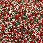 Christmas Jingle Mix Nonpareils  Red  Green and White Sprinkles  Bulk Size (1lb. Resealable Zip Lock Stand Up Bag)