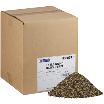 McCormick Culinary Table Grind Black Pepper, 25 lb - Piney Flavor, Ideal for Vegetables, Rubs, and Bisques