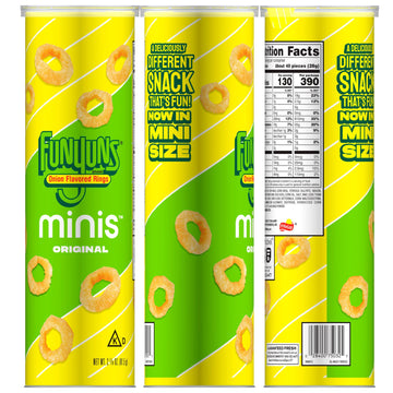 Funyuns Minis, Original, 2.875 Oz Canister