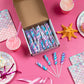 Mermaid Twisty Lollipops - 24 Unicorn Candy Suckers Individually Wrapped Bulk - Great For Mermaid Party Favors - Goodie Bags For