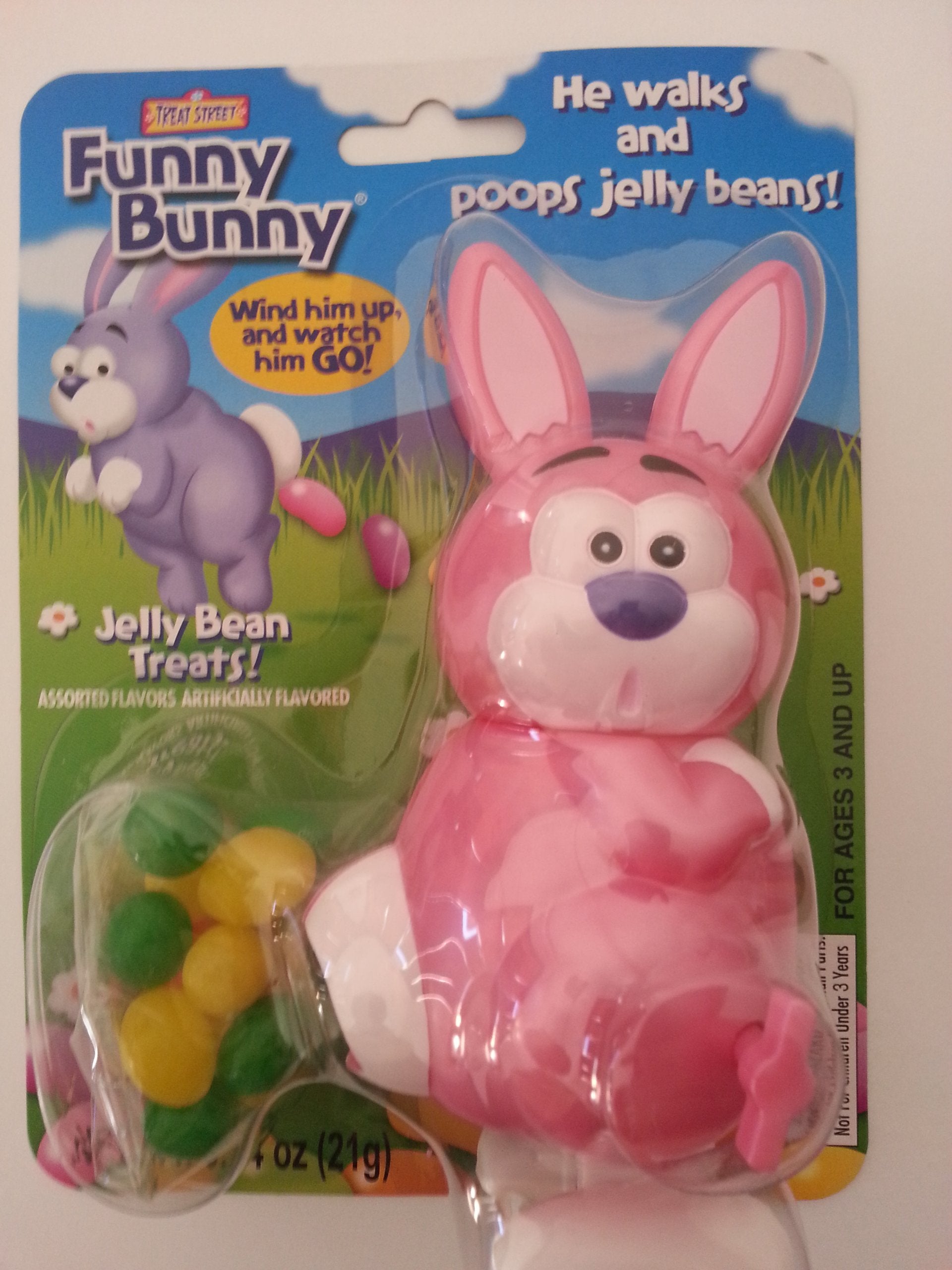 Funny Bunny Jelly Bean Dispenser - Colors Vary
