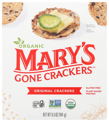 Marys Gone Crackers, Organic, Original, 6.5 Oz