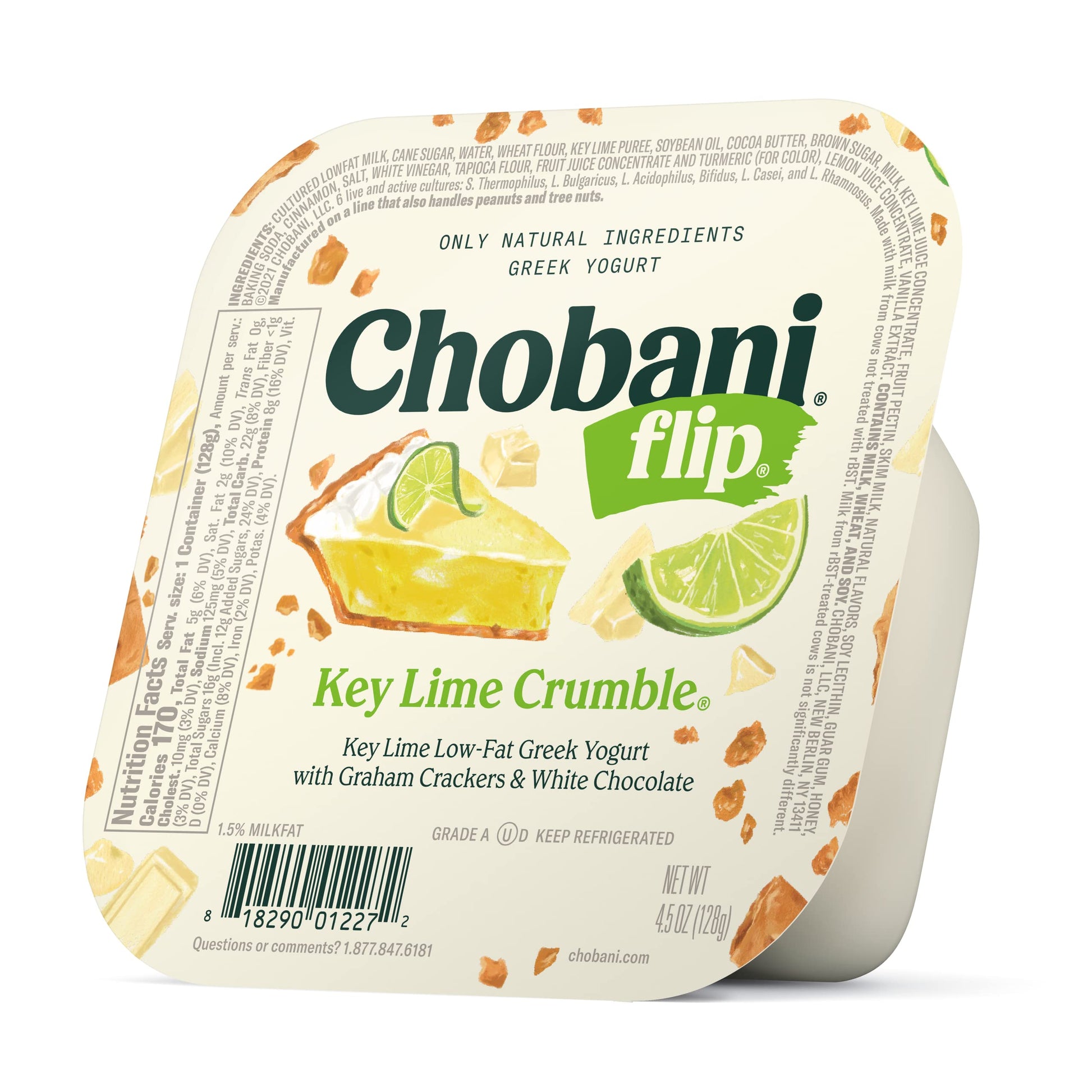 Chobani Flip Low-fat Greek Yogurt, Key Lime Crumble 4.5oz