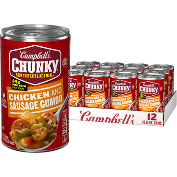 Campbells Chunky Soup, Chicken and Sausage Gumbo, 18.8 oz Can (Case of 12)