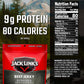 Jack Links Beef Jerky, Peppered, 9 Oz (Pack of 2) - Flavorful Meat Snacks with 9g Protein per Serving