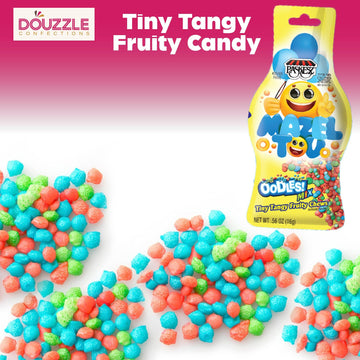 Douzzle Oodles Mazal Tov Emoji, Tiny Tangy Fruity Chews Mix (12 Count, Pack Of 1) Individually Wrapped Candies, Birthday Party F