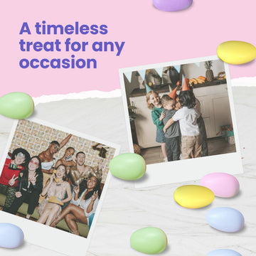 Cambie Jordan Almonds Candy - Premium Roasted Almonds, 1 Pound, Pastel Assorted Colors for Weddings and Celebrations