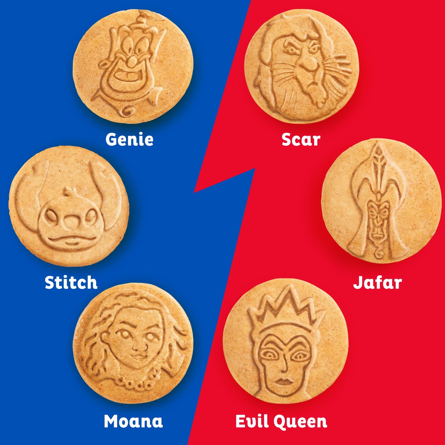 Disney Heroes and Villains Graham Snacks, Custom Cookies Variety Pack, 10-1 oz Kids Snack Packs