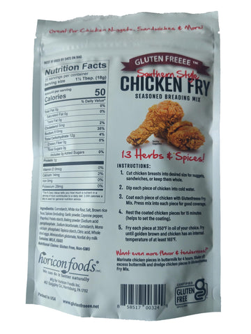 Glutenfreeee Gluten Free Seasoned Breading Mix, Southern Style Chicken Fry, 16 Ounce - Tastes Great, 13 Herbs And Spices, Great
