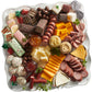 The Swiss Colony 27 Piece Food Gift Set - Summer Sausage, Cheeses, Chocolates, Holiday Red Box