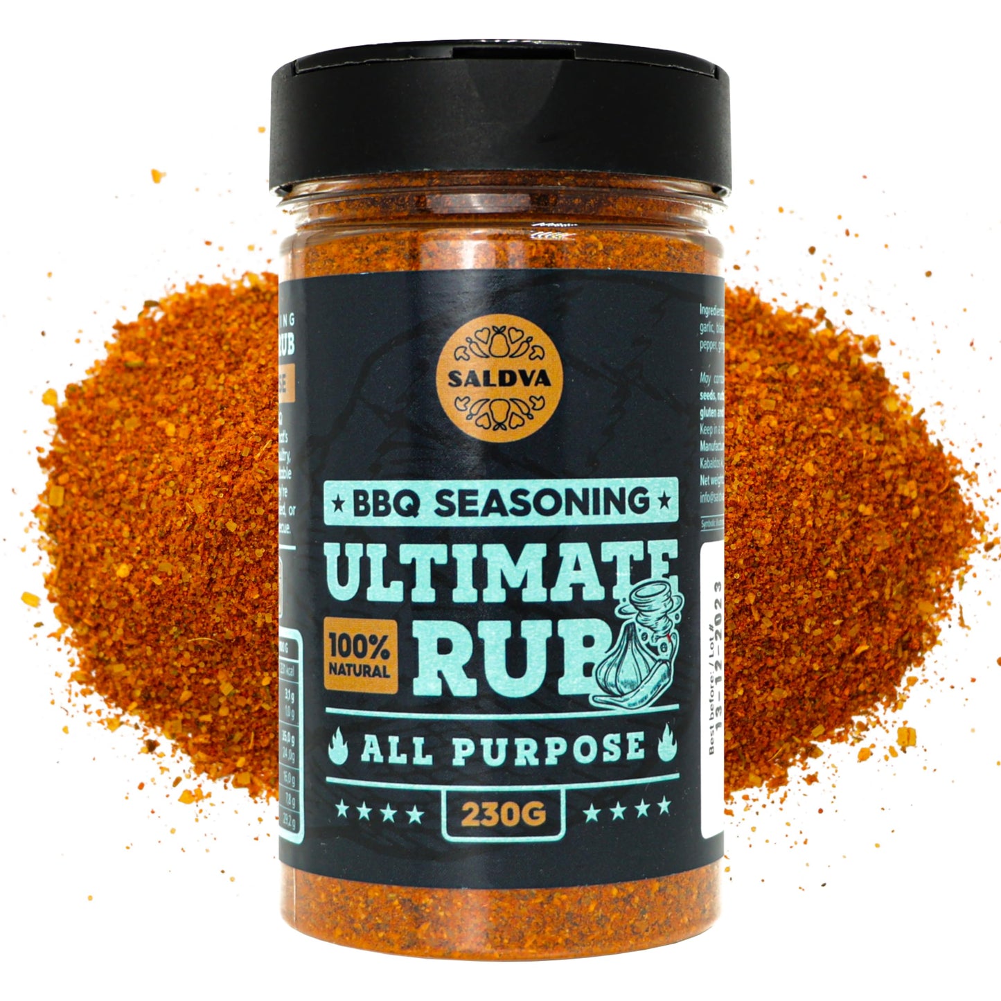 Ultimate Rub BBQ All Purpose Seasoning - 100% Natural and Universal Seasoning - Flavourful All-Round Blend of Spices for Amazing