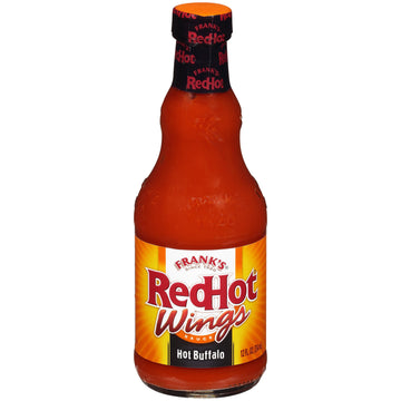 Frank's RedHot Hot Buffalo Wings Hot Sauce, 12 fl oz
