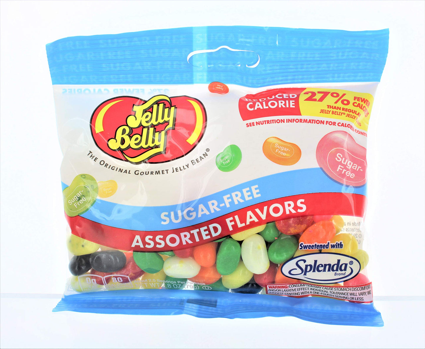 Jelly Belly Sugar Free Assorted Flavor Jelly Beans, 2.8 oz (3 Pack)