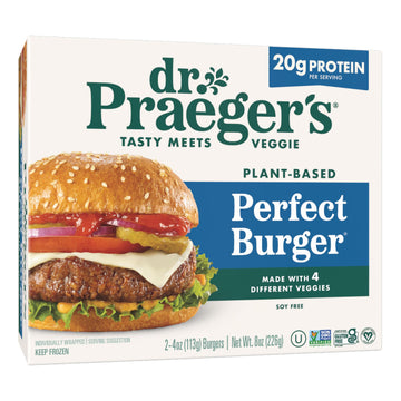 Dr. Praegers, Perfect Burgers, 4 Ounce, 2 Count