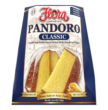 Flora Fine Foods Pandoro (Panettone) 26.4 Ounce Pack of 1