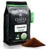 The Bean Organic Coffee Company Caramel, Medium Roast, Ground Coffee, 16-Ounce Bag, Caf   molido tostado org  nico