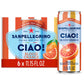 Sanpellegrino CIAO Blood Orange Sparkling Water, Low-Calorie Italian Sparkling Water with Real Fruit Juices, 0g Added Sugar, 6-P