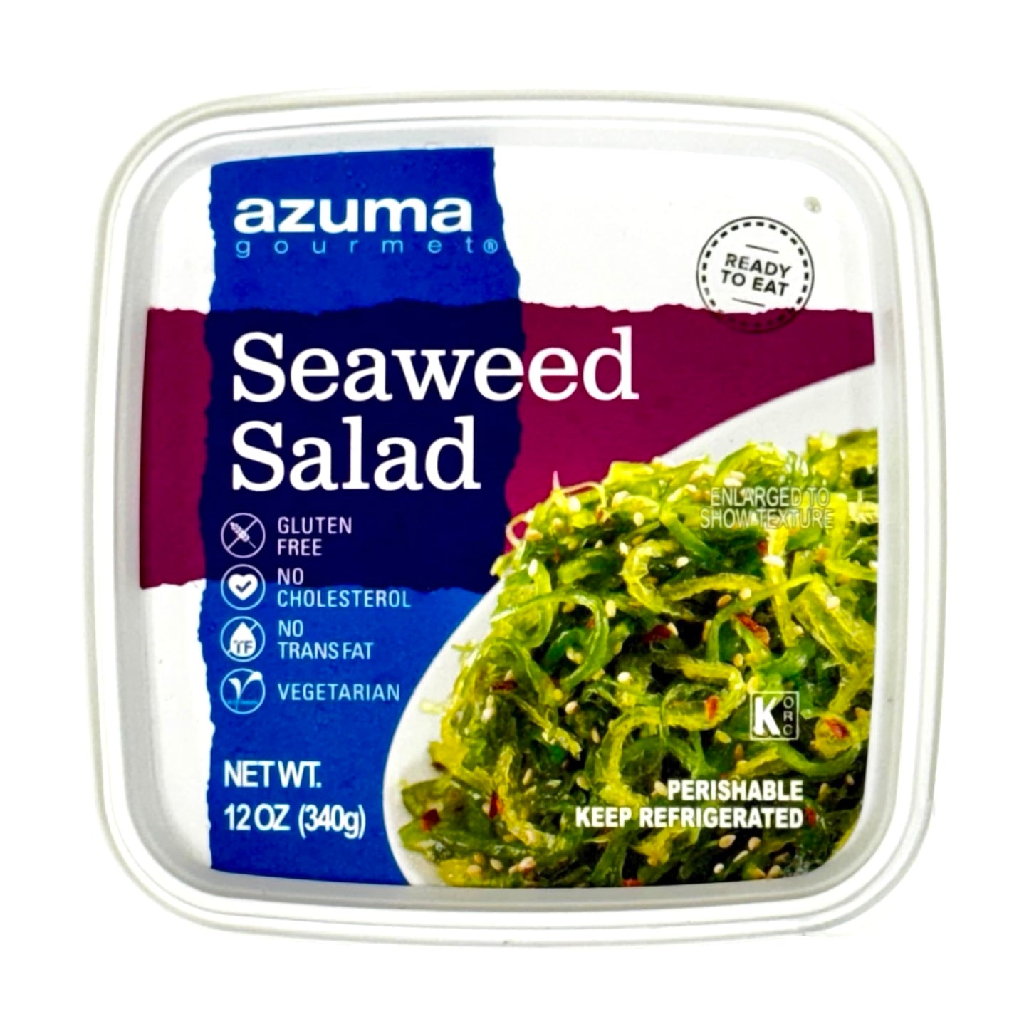 Azuma - Seaweed Salad - Authentic Japanese Wakame Salad with Sesame, Seasoned and Ready to Eat, Healthy Vegan Side Dish, Rich in
