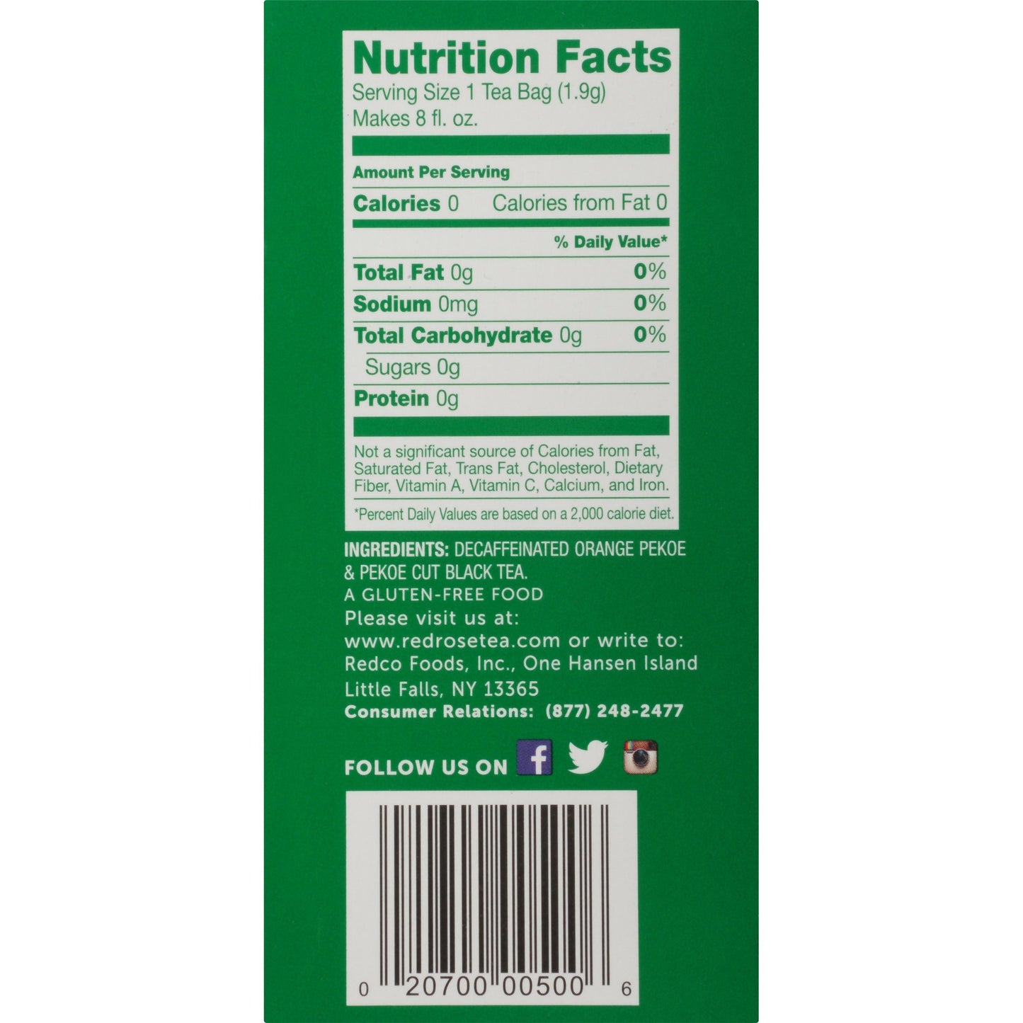 Red Rosetea Bags Naturally Decaffeinated Premium Blended, 48 Ct