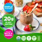Orgain Simple Organic Vegan Protein Powder chocolate - 20g of Plant Based Protein Made with Fewer Ingredients and Without Dairy