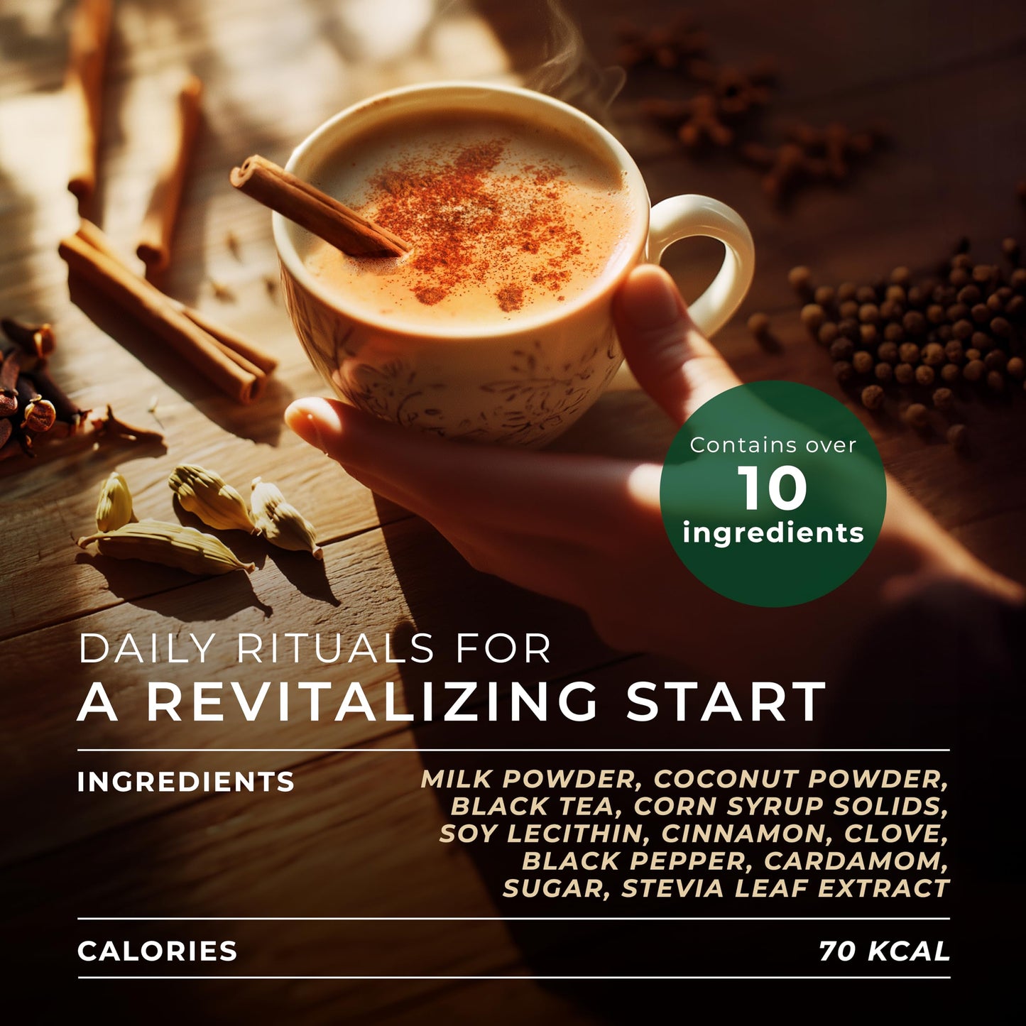 Gya Tea Co Chai Latte Black Tea Pods, 16 Count, Smooth & Flavourful, Enjoy Hot or Iced