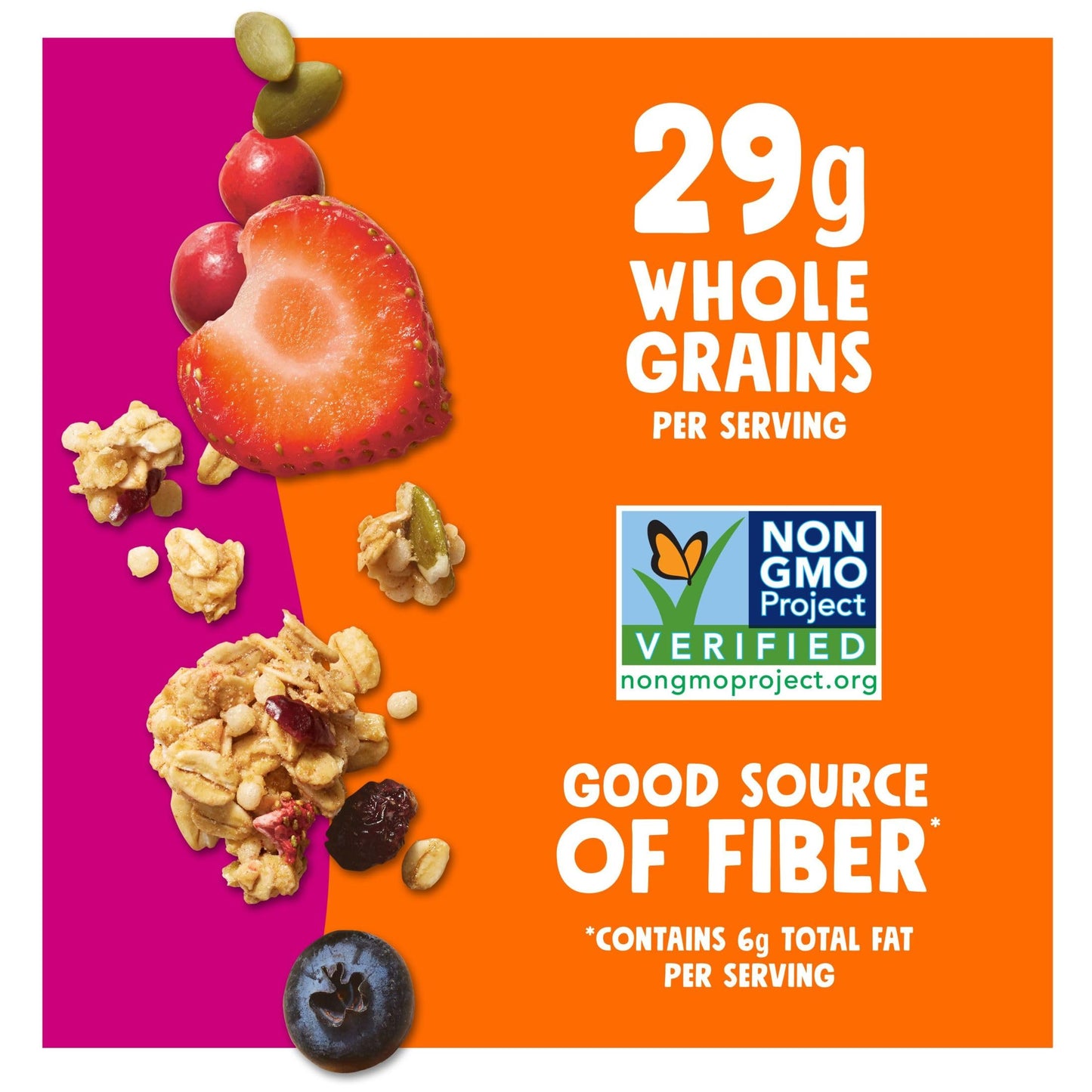 Bear Naked Granola Cereal, Triple Berry Crunch, Whole Grain, 12 Ounce (Pack of 3) - Healthy Breakfast Snacks, Mega Pack