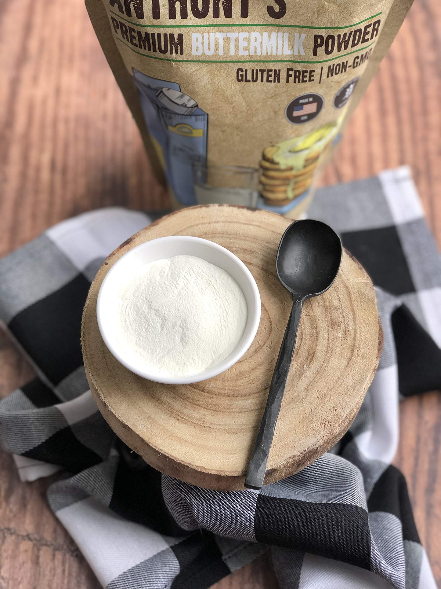 Anthonys Enhanced Buttermilk Powder, 1.5 Lb, Gluten Free, Non Gmo, Made In Usa, Keto Friendly,   Free