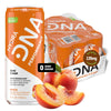 HYDRADNA Clean Performance Drink, Zero Sugar, 120 mg Organic Caffeine, 12 Fl Oz, Pack of 12, Peach Flavor