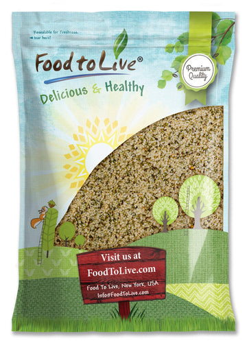 Food to Live Canadian Hemp Seeds, Raw Hulled, Vegan Superfood, 8 Pound