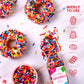 Rainbow Sprinkles For Cake Decorating, Rainbow Jimmies Sprinkles, 3.52Oz Edible Sprinkles For Cupcake Toppers Ice Cream Cookie B