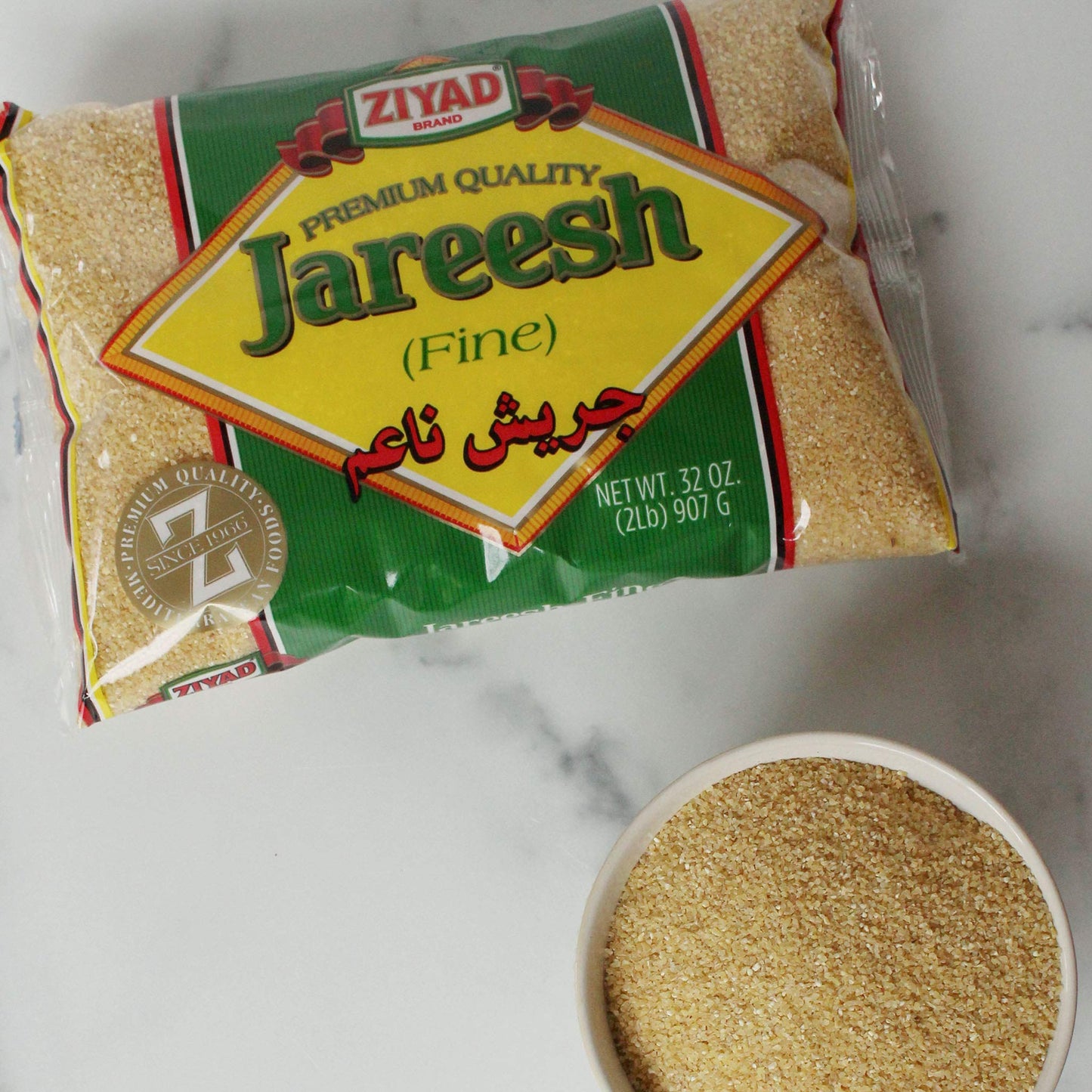 Ziyad Brand Premium Quality Jareesh Fine, Ancient Grains, No Additives, No Preservatives, Perfect For Hot Breakfast Cereals! 32O