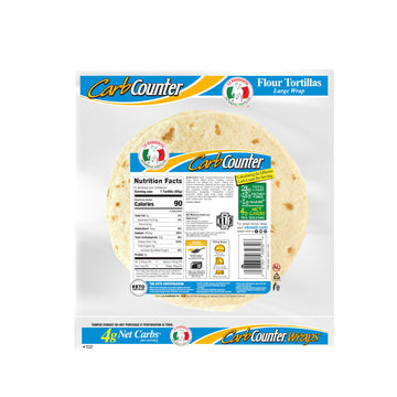 La Banderita Carb Counter White | 10  Size Flour Tortillas |Carb Friendly |Keto Certified | 13.76 oz.| 6 Count (Pack of 4)
