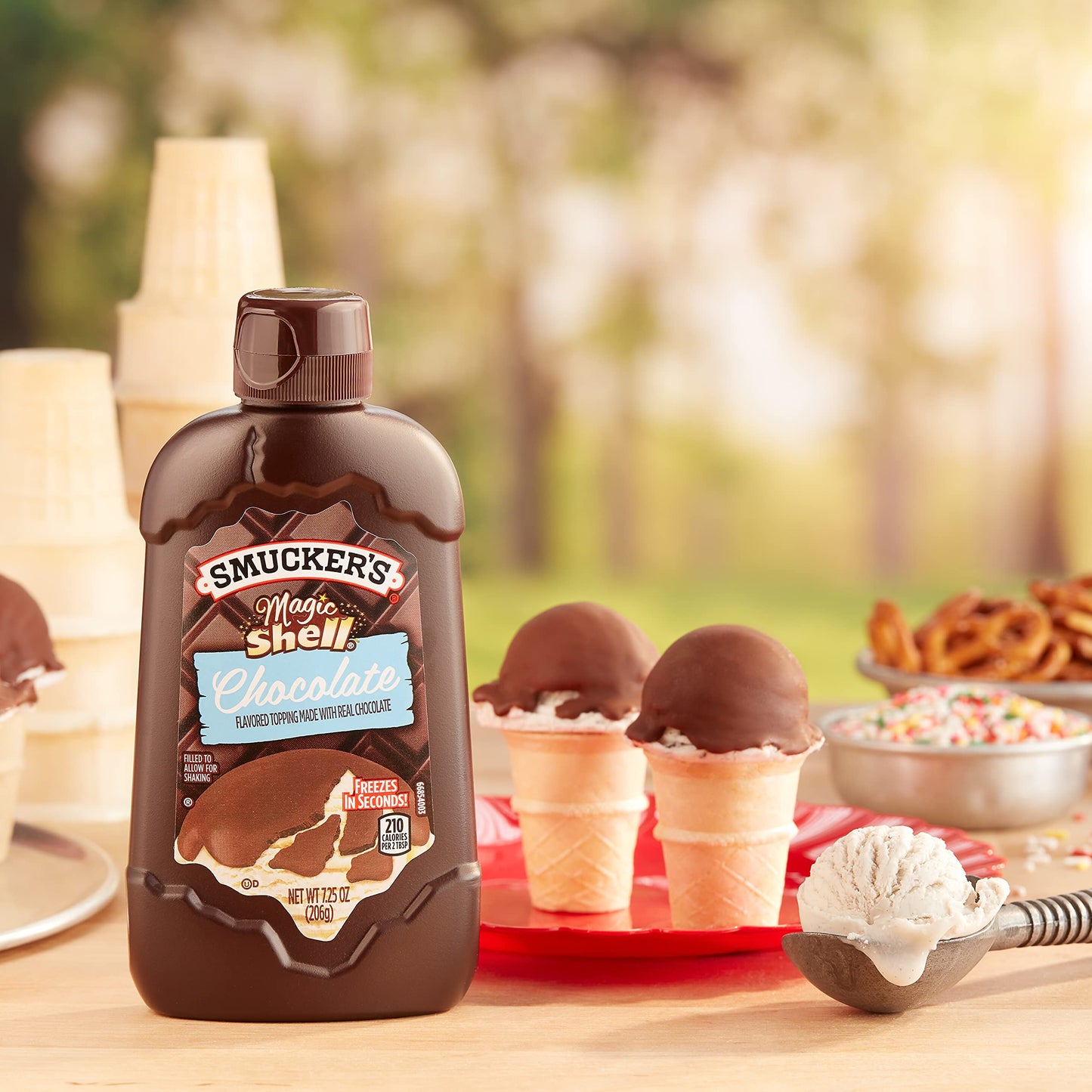 Smucker'S Magic Shell Chocolate Flavored Topping, 7.25 Ounces (Pack Of 8)