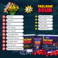 Final Boss Extremely Super Sour Candy, Natural Chewy Blueberry Gummies Made With Dried Fruit, Free Of Artificial Colors, Low Cal