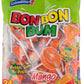Colombina Bon Bon Bum Lollipops W/Bubble Gum Center, Mango Flavor, Individually Wrapped, Ideal For Party Favors And Gifts, 1 Pac