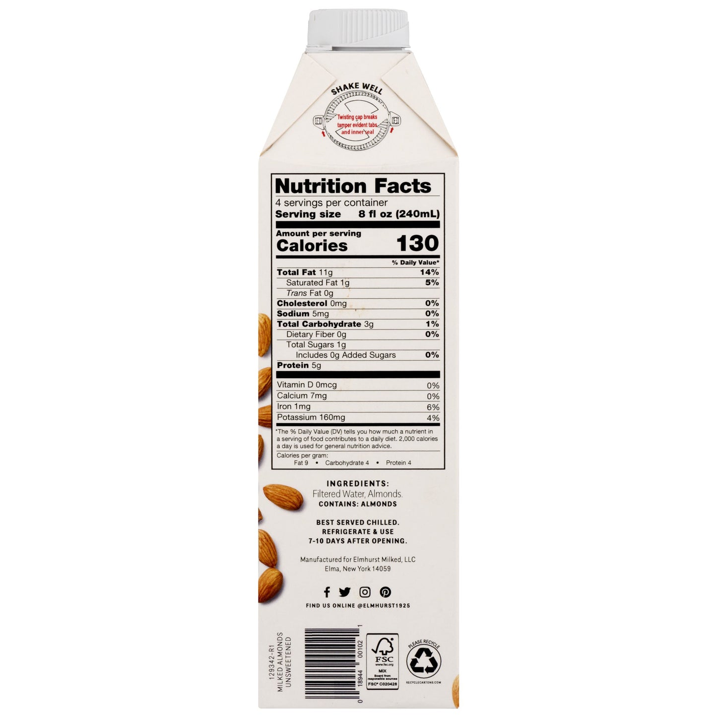 ELMHRST ALMONDS NSWT     (6x32.00)