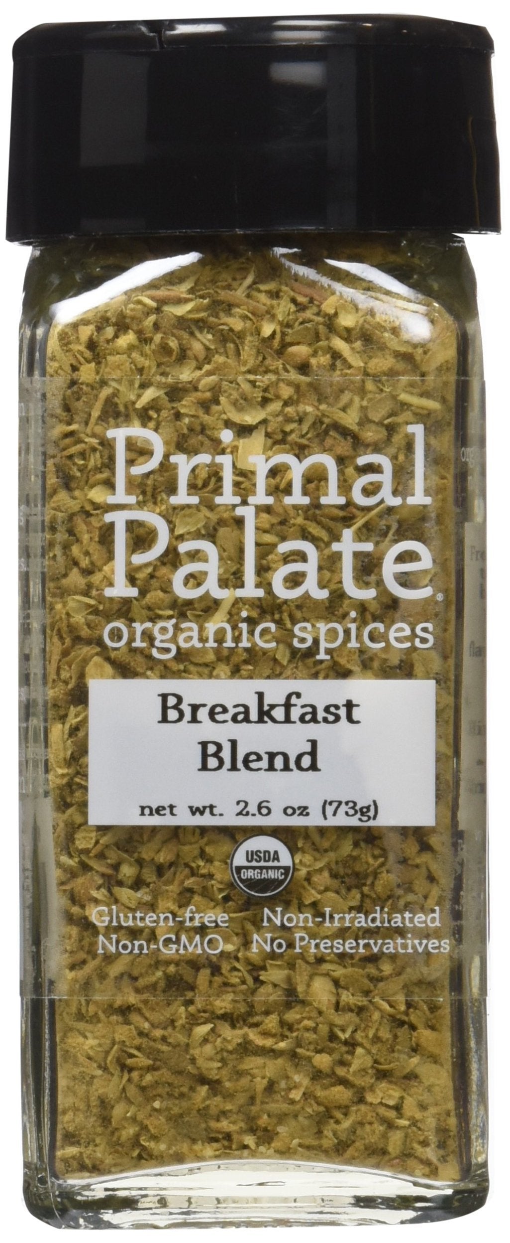 Primal Palate Organic Spices Breakfast Blend, Certified Organic, 2.6 Oz Bottle