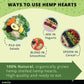 Greenive Organically Grown Hemp Hearts Hulled Hemp Plant Based Protein Packed Vegan Omegas (1 Pound)