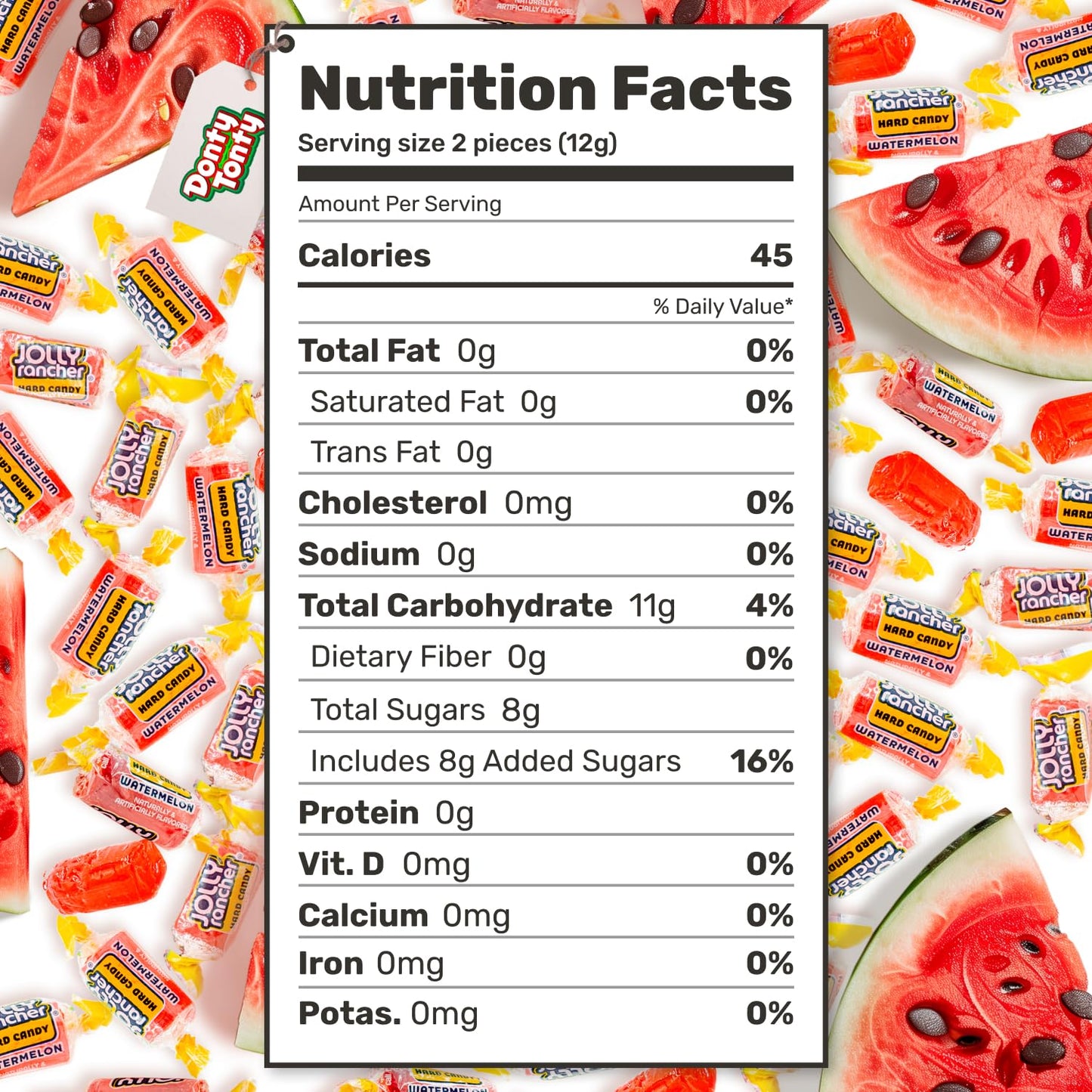 WATERMELON JOLLY RANCHER Hard Candy Original Flavor 2 lb - Bulk Bag  Individually Wrapped (148 Pieces)