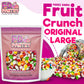Fruit Crunch Original Freeze Dried Candy 1lb - Assortment of Strawberry, Orange, Lemon, Grape,and Lime Candy Freeze Dried Flavor