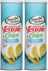 Sensible Portions Stacked Garden Veggie Chips, Salt & Vinegar, 5 oz (Pack of 2)