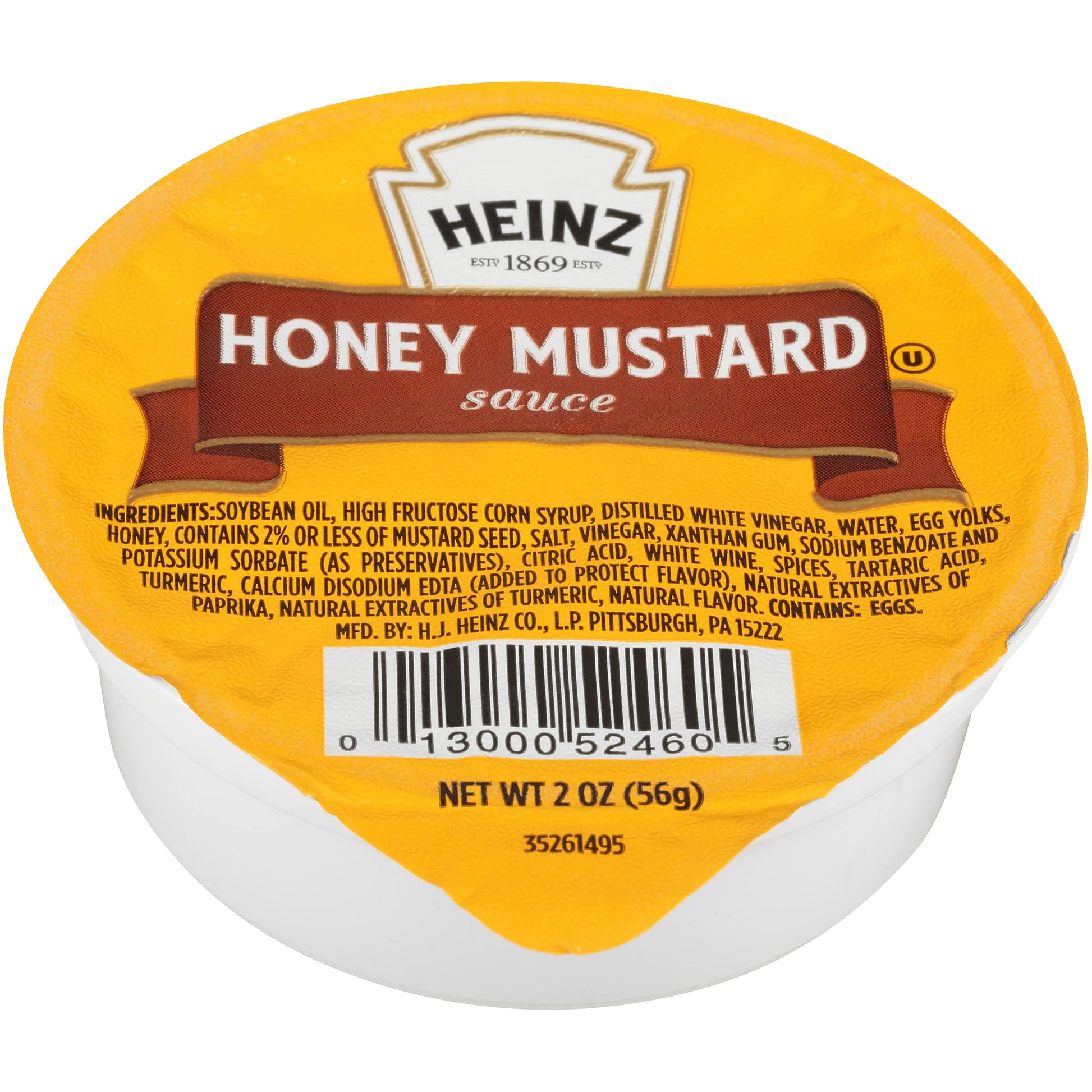 Heinz Honey Mustard Single Serve Dipping Sauce (60 ct Pack, 2 oz Dipping Cups)