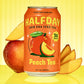 Halfday, Prebiotic Peach Iced Tea, 12 Fl Oz Can