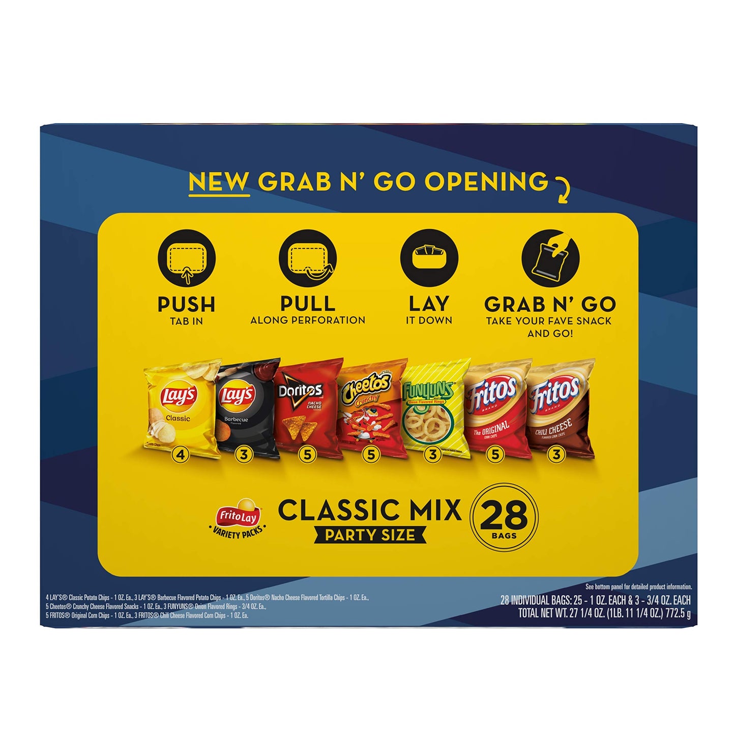 Frito Lay Variety Pack Classic Mix, 1 Oz, 28 Ct