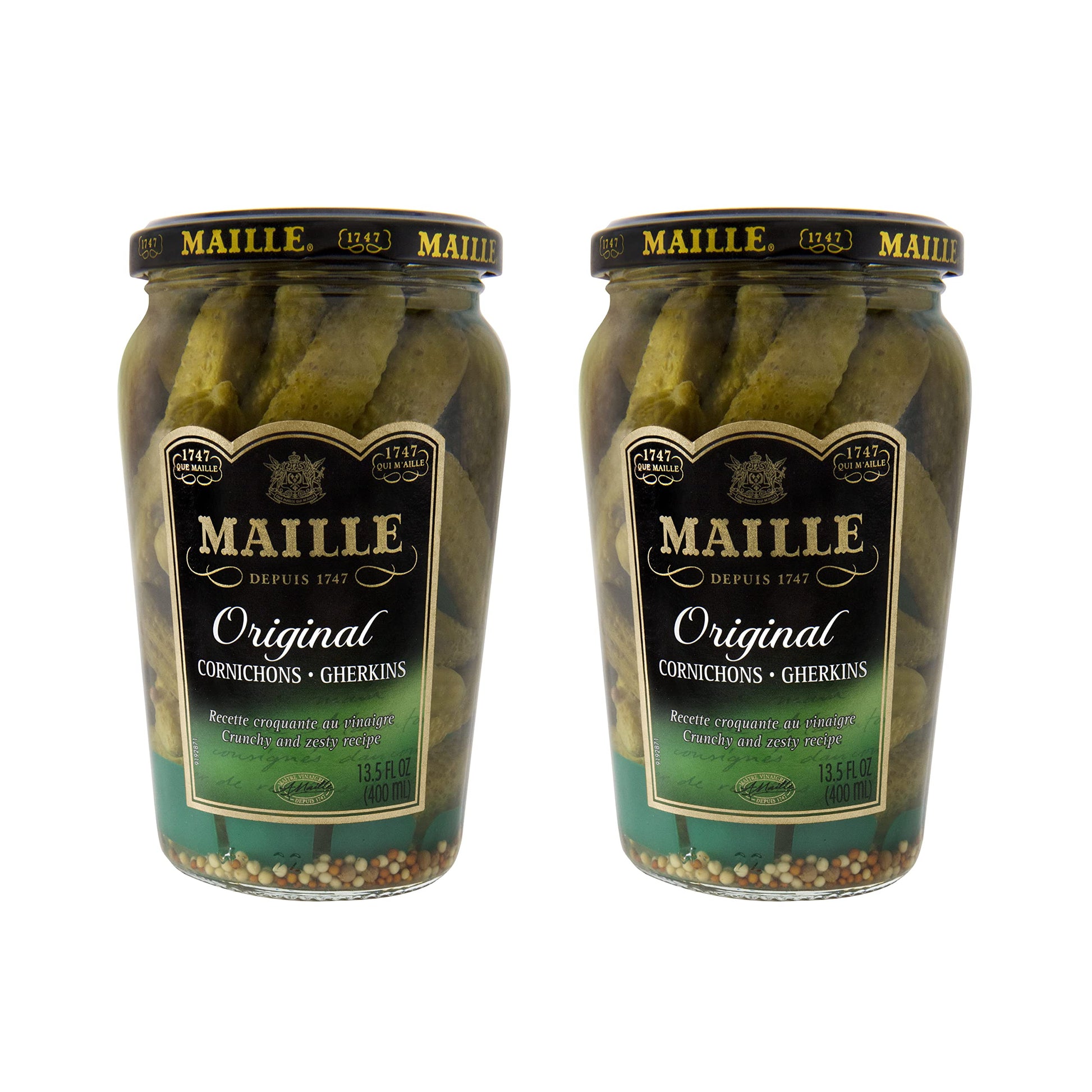 Maille Pickles 2 Count Cornichons Original 13.5 Oz